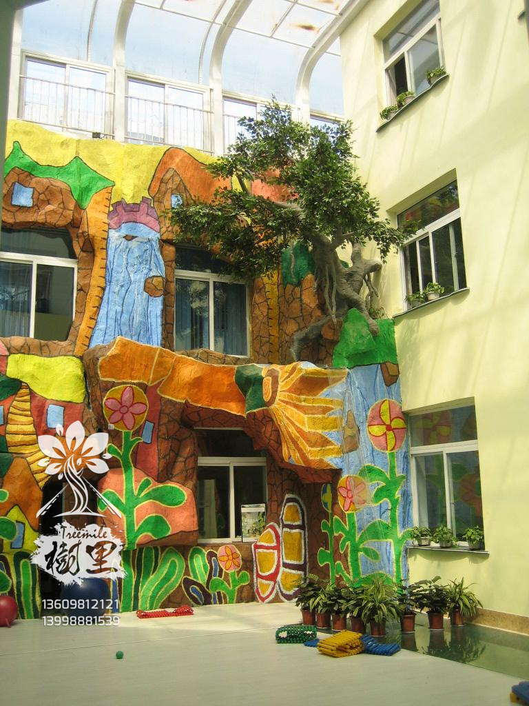 桂林幼儿园游乐场手绘