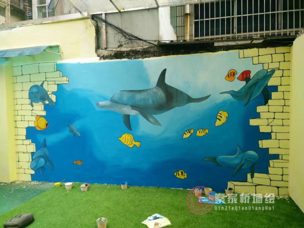 桂林墙绘-叠彩区爱贝儿幼儿园案例